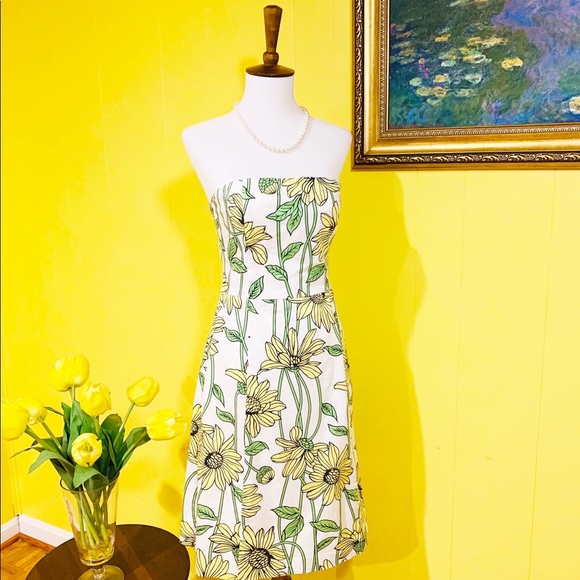 Helen Wang New York Strapless Floral Print Dress - Picture 6 of 8